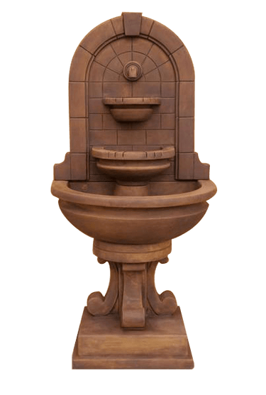 Montefalco Wall Outdoor Cast Stone Garden Fountain For Spout Fountain Tuscan